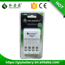 Cargador de batería de Geilienergy 2.4V para la batería recargable NIMH NICD AAA AA